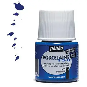 Pebeo Pébéo Peinture porcelaine brillante - Lapis lazuli - 45 ml pas cher