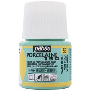 Comparateur de prix : Pebeo Peinture à l'eau brillante pour porcelaine - Vert d'eau 45 ml