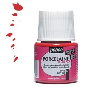 Comparateur de prix : PEBEO Pébéo Peinture porcelaine brillante - Rubis - 45 ml