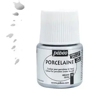 Comparateur de prix : Pebeo Peinture porcelaine Pébéo 150 Argent moiré N°110