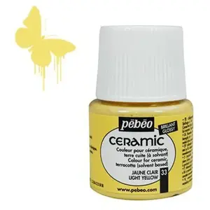 Comparateur de prix : Pebeo Peinture - Pébéo - Céramic - Jaune clair - 45ml - Brillant