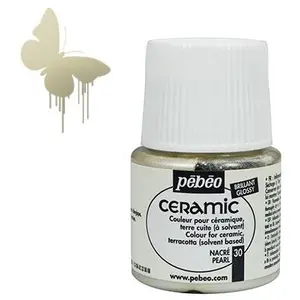 Comparateur de prix : PEBEO Peinture - Pébéo - Ceramic nacre - 45ml - Couleur nacré - Opaque et brillante