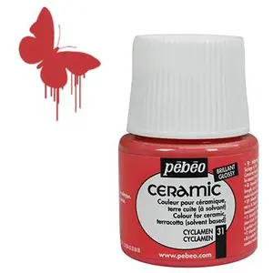 Comparateur de prix : Peinture Ceramic cyclamen 45ml Pebeo