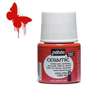 Comparateur de prix : Pebeo Pébéo Ceramic - Peinture multi-surfaces - Rouge cerise
