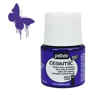 Comparateur de prix : Peinture Ceramic mauve 45ml Pebeo