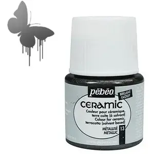 Comparateur de prix : Peinture Ceramic metallise 45ml Pebeo