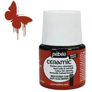 Comparateur de prix : Peinture pour céramique - PEBEO - Brun - 45ml - Opaque - Brillant