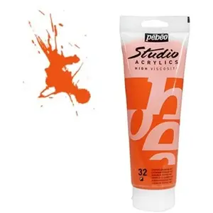 Comparateur de prix : Pebeo Studio Acrylics - orange cadmium imit. - couleur 32 - 250 ml