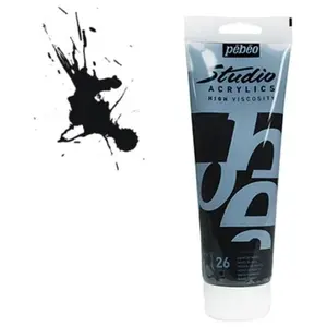 Comparateur de prix : PEBEO Acrylic Studio de 250 ml Noir de Mars