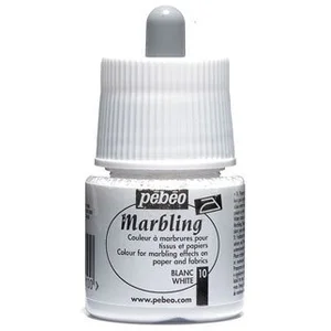Comparateur de prix : Pébéo Marbling peinture - Blanc 45 ml - couleur 10