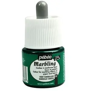 Pébéo Marbling peinture - Vert émeraude 45 ml - couleur 06 pas cher