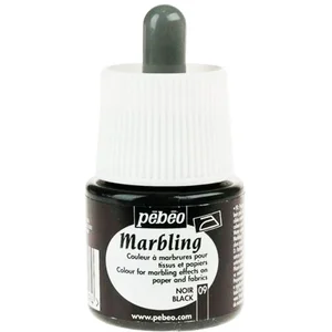 Comparateur de prix : Pébéo Marbling peinture - Noir 45 ml - couleur