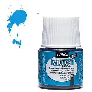 PEBEO Peinture pour verre - Pébéo - Vitrea 160 - Brillant - Turquoise N°11 - 45ml pas cher