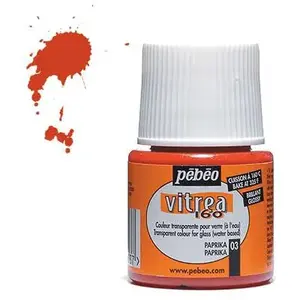 PEBEO Pébéo - Peinture sur Verre Transparante Vitrea 160°C - Orange Paprika - 45 MLVendu parscrapmalin