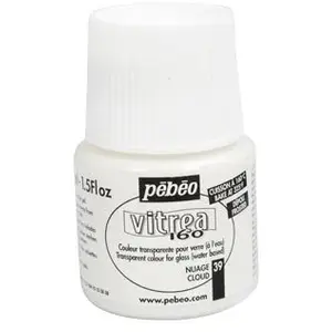 Comparateur de prix : PEBEO Pébéo - Peinture Transparante Vitrea 160 à ° C pour le Verre - Nuage- 45 ml 