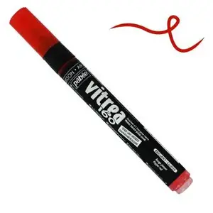 Comparateur de prix : Pebeo Vitrea 160 Feutre brillant pour peinture sur verre Rouge piment
