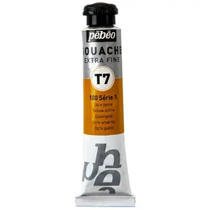 Comparateur de prix : PEBEO Pébéo Peinture Gouache 1 Tube de 20 ml Ocre Jaune Vif 120-100
