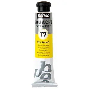 Comparateur de prix : Pébéo Peinture Gouache 1 Tube de 20 ml Jaune Primaire 122 * 326