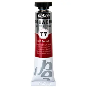 Comparateur de prix : Pébéo Gouache Extra Fine T7 20 ml Rouge Cadmium Foncé