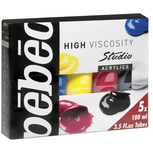 Non communiqué Studio Acrylics pack primaires 5 tubes 100ml assortis pas cher