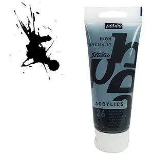 Comparateur de prix : Peinture Acrylique - Pébéo - Studio - Noir de Mars - 100 ml - Satiné - Professionnel