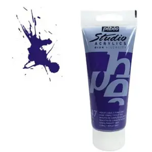 Comparateur de prix : PEBEO Peinture Acrylique - Pébéo - Studio - Violet Cobalt - 100 ml - Satiné