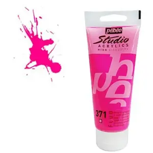 Comparateur de prix : Pebeo Peinture - Pébéo - Studio Acrylic - Rose fluo - 100 ml - Satiné