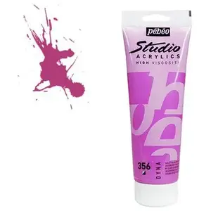Comparateur de prix : PEBEO Studio acrylics HV - couleur 356 : violet bleu iridescent - 100 ml