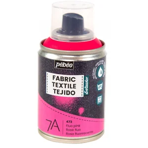 PEBEO Peinture tissu - Bombe 7A spray - Rose fluo - 100ml pas cher