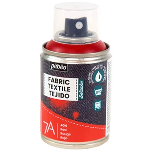 Comparateur de prix : Peinture textile en bombe - PEBEO - 100 ml Rouge - Couleur éclatante - Customisation de tissus
