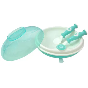 dBb Remond Repas Gray Keep Warm Plate Mint + Cutlery pas cher