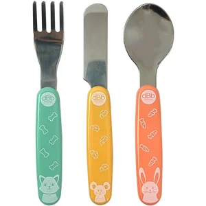 Mes 3 premiers couverts en inox MULTICOLORE dBb Remond pas cher