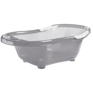 dBb Remond Baignoire Rigide avec Bouchon de Vidange Grise Translucide