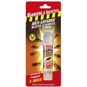 Comparateur de prix : BARRIERE A INSECTES Anti-Cafards Cloportes - Seringue de 10 g