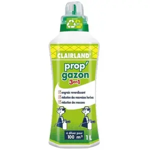 Comparateur de prix : CLAIRLAND Engrais Gazon liquide PROP'GAZON 3 en 1 - concentré 1 L