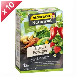 Comparateur de prix : ALGOFLASH NATURASOL Engrais Potager - 1,5 kg