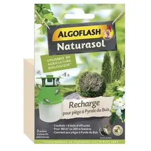 Comparateur de prix : ALGOFLASH NATURASOL Recharge piège pyrale du buis
