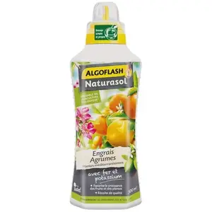 Comparateur de prix : ALGOFLASH NATURASOL Engrais liquide Agrumes, plantes méditerranéennes 500 mL