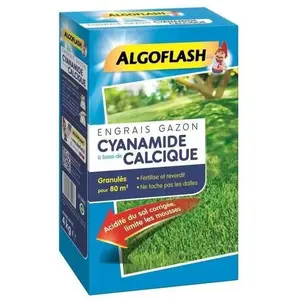 Comparateur de prix : ALGOFLASH Engrais Gazon Cyanamide - 4kg