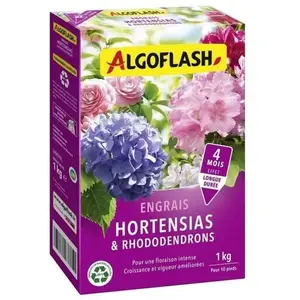 Comparateur de prix : Engrais Hortensias et Rhododendrons - ALGOFLASH NATURASOL - 1 kg