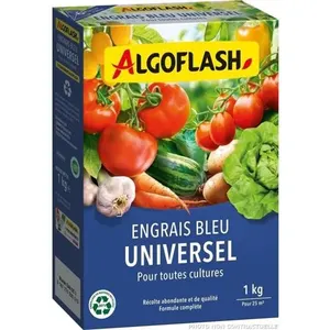 Comparateur de prix : Engrais Bleu Universel - ALGOFLASH NATURASOL - 1 kg