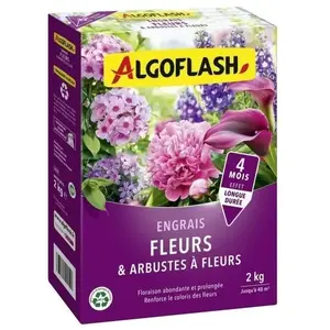 Comparateur de prix : Engrais Fleurs et Arbustes à Fleurs - ALGOFLASH NATURASOL - 2 kg