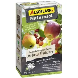 Comparateur de prix : Engrais longue durée Arbres fruitiers - ALGOFLASH NATURASOL - 2kg