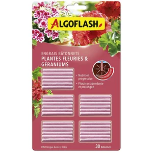 ALGOFLASH 30 batonnets engrais geranium pas cher