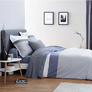 Origin Housse de couette imprimée en bambou, CLAUDIA Gris