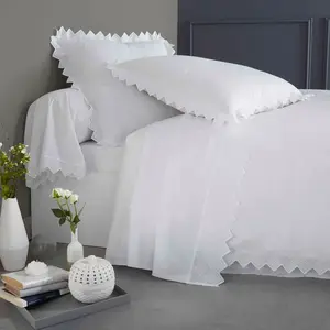 ORIGIN Opéra Housse de Couette, Coton, Blanc, 140 x 200 cm pas cher