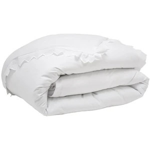 Origin Housse de couette OPÉRA brodée en coton blanc Made in France pas cher