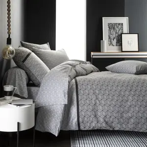 Origin Housse de couette imprimée en bambou Quentin pas cher