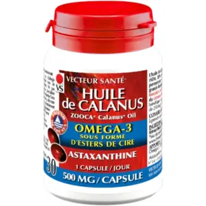 Vecteur Santé Huile de calanus 30 gélules