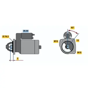 Démarreur R74-L3512V(R) Bosch R74L3512V(R) pas cher